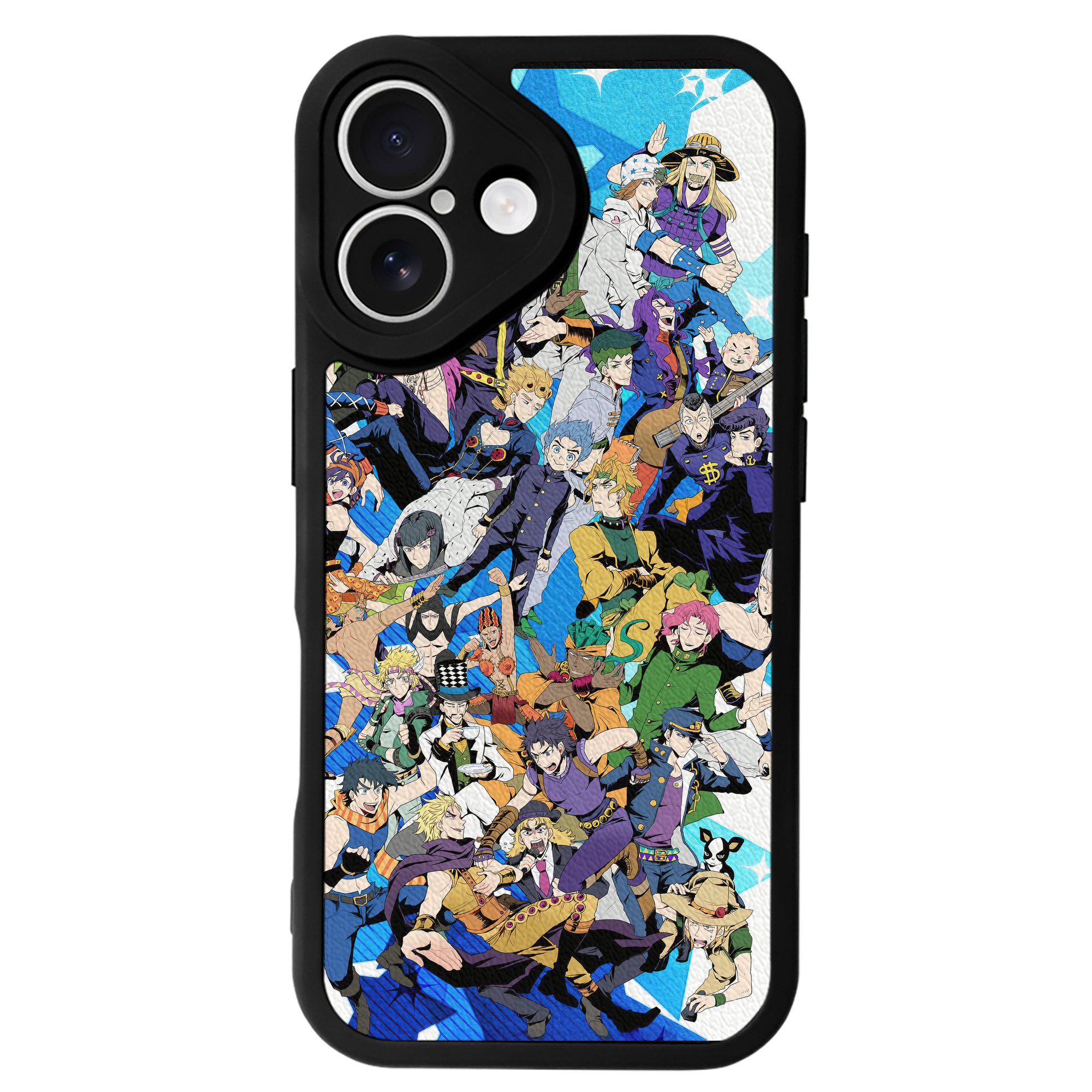 （画像用） ジョジョの奇妙な冒険 JoJo's Bizarre Adventure 【iPhone 16シリーズ対応】シリコンスマホケース（レザー調） 材質：シリコン